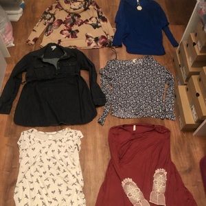 H&M shirts and some maternity as well
